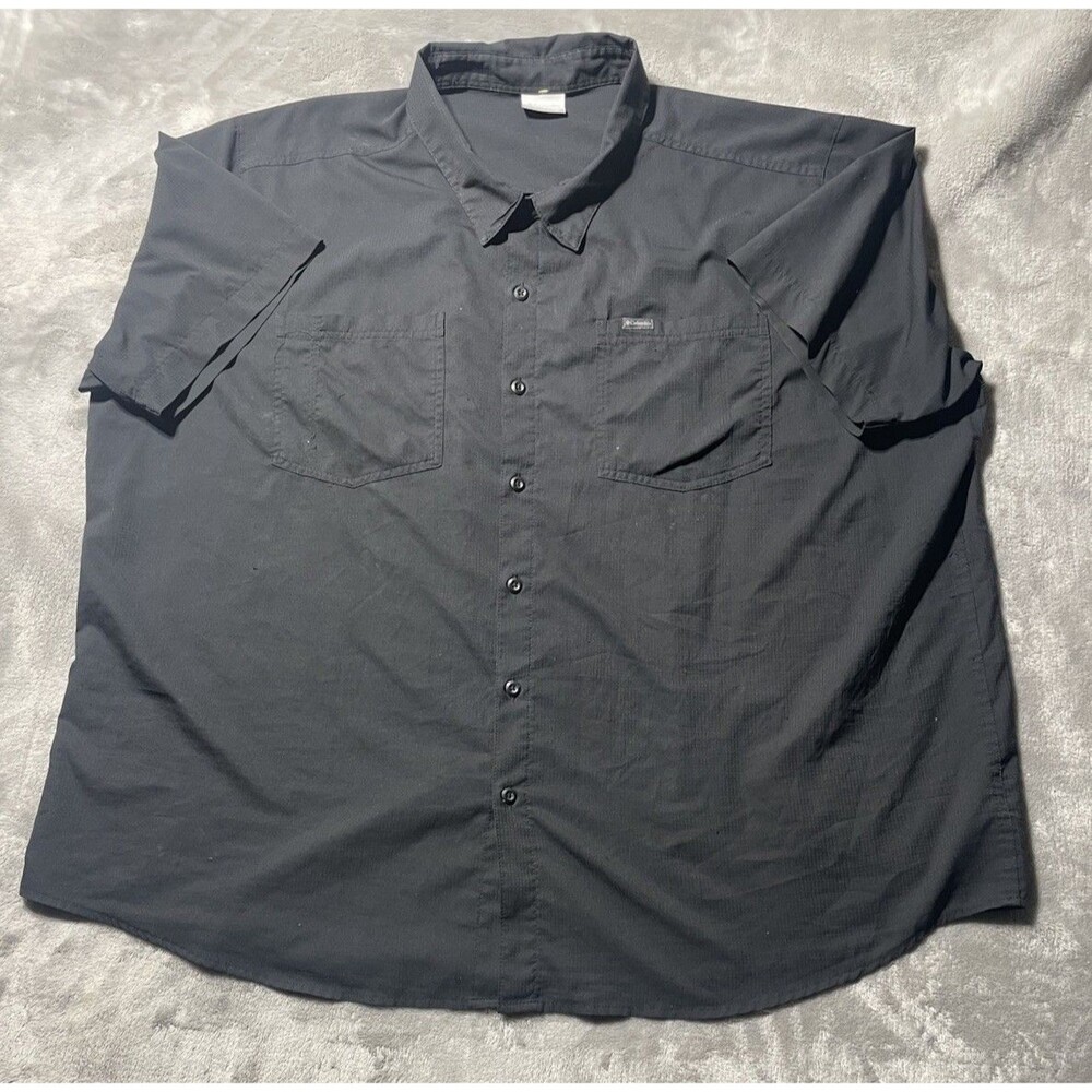 Columbia PFG Men’s Size 4XL Short Sleeve Shirt Black